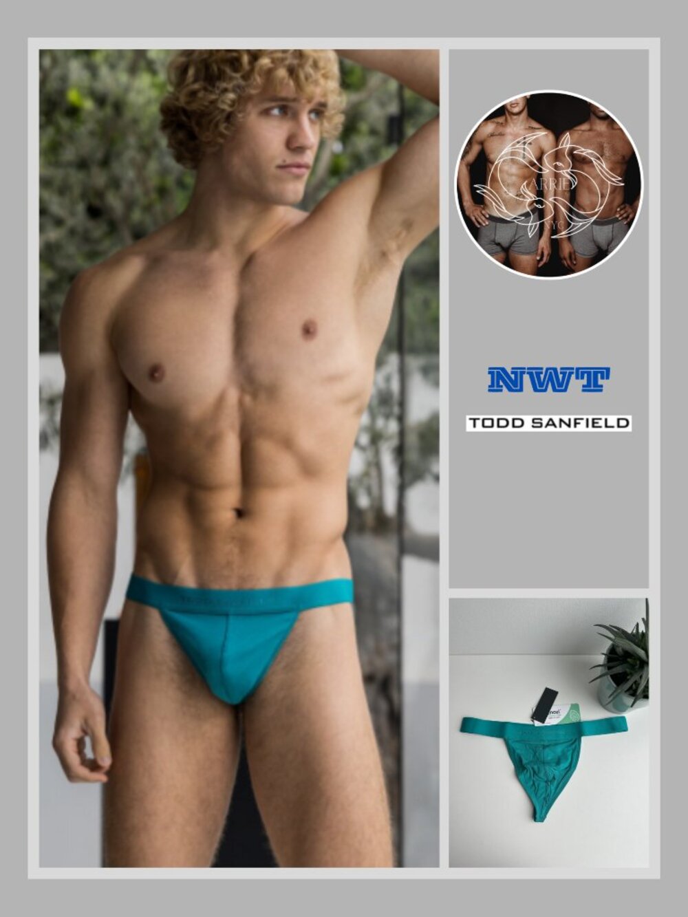 Todd Sanfield - Essential Thong - Aqua Green (M)